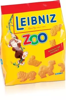 Печенье Leibniz Zoo с фигурками животных 100г Bahlsen