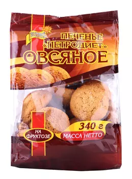 Печенье овсяное Петродиет на фруктозе 340г