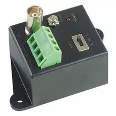 Передатчик SC&T TTA111VT видеосигнала по витой паре до 2000м (CVBS) (в паре с TTA111VHA), до 1500м (CVBS), до 800м (AHD(720p) (в паре с TTA111VR). Вх.