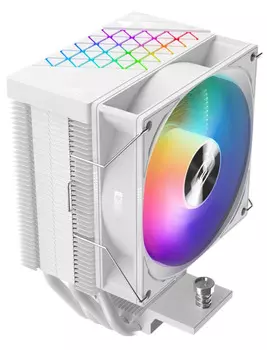 Кулер PCCooler R400 ARGB WH S115X/1200/1700/AM4/AM5 (90mm Fan, 650-2200rpm, 39.6CFM, 28.3dBA, 4-pin PWM)