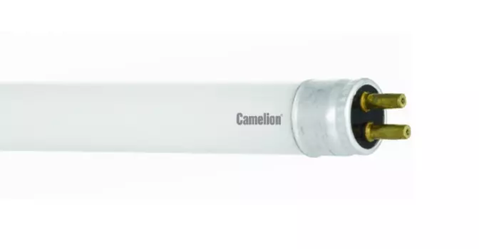 Лампа люминесцентная Camelion™ FT4-20W/54 20Вт, G5, 220В, 6500К, 1350лм, 10000 часов работы, L=566,5мм, трубчатая колба Т4 (диаметр 12,5 мм) (3373)