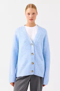 Кардиган шерстяной oversize на пуговицах