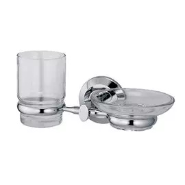 Держатель для стакана и мыльницы К-6226 хром Wasser Kraft