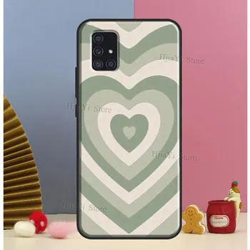 Latte Love Brown Heart Эстетика для Samsung Galaxy A12 A22 A32 A42 A52 A72 A31 A41 A51 A71 A50 A70 A20e A21S A52S Чехол для телефона Samsung A10