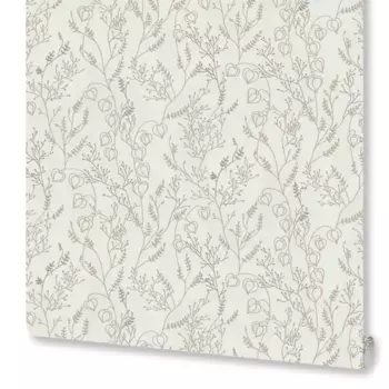 Обои флизелиновые Euro Decor Physalis белые 1.06 м ED7307-00