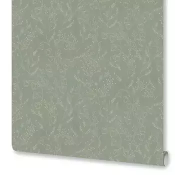 Обои флизелиновые Euro Decor Physalis зеленые 1.06 м ED7307-12