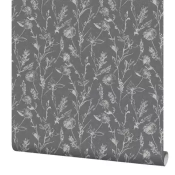 Обои флизелиновые Erismann Flora серые 1.06 м ЭР60927-06