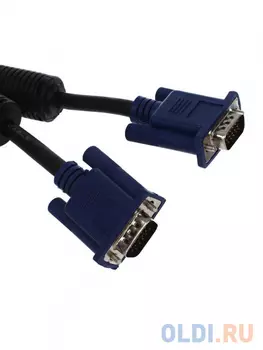 Кабель VGA 40м VCOM Telecom VVG6448-40MC круглый черный