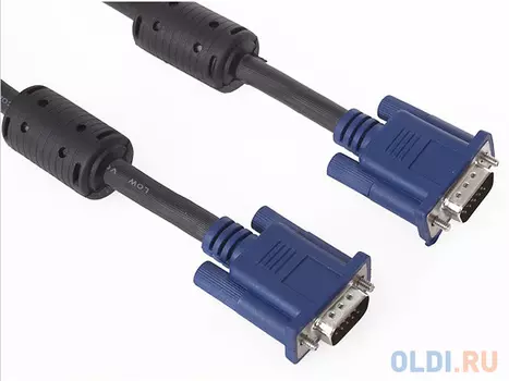 Кабель VGA 5м VCOM Telecom VVG6448-5MO круглый черный