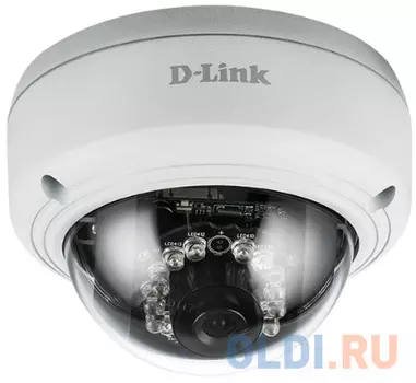 Камера IP D-Link DCS-4603/UPA/A2A 3 Мп купольная сетевая камера, день/ночь, c ИК-подсветкой до 10 м, PoE и WDR
