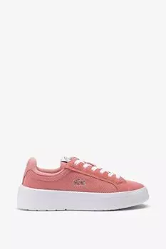 Кеды текстильные на высокой подошве Lacoste