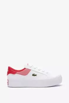 Кеды текстильные на высокой подошве Lacoste