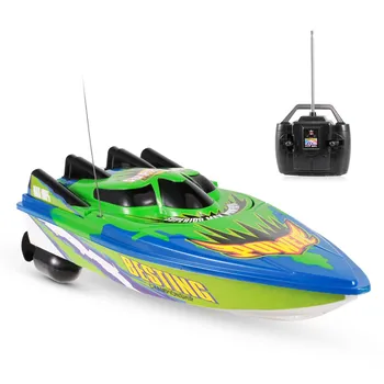 RC Boat High Speed Boat радиоуправляемая моторная лодка с дистанционным управлением игрушечные подарки для детей и начинающих no battery
