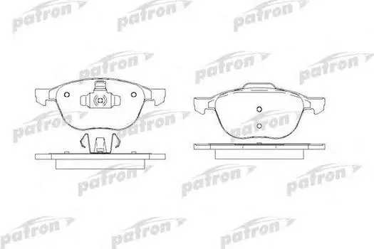 КОЛОДКИ ТОРМОЗНЫЕ ДИСКОВЫЕ ПЕРЕДН FORD: C-MAX 07-, FOCUS C-MAX 03-07, FOCUS II 0