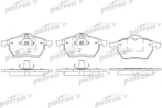 КОЛОДКИ ТОРМОЗНЫЕ ДИСКОВЫЕ ПЕРЕДН OPEL: CALIBRA A 92-97, VECTRA B 95-02, VECTRA