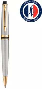 Ручка шариковая автомат Waterman Expert 3, цвет чернил: синий, нержавеющая сталь, подарочная упаковка (CWS0952000)