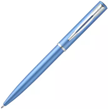 Ручка шариковая автомат Waterman Graduate Allure Blue CT, синий, лак, латунь, подарочная упаковка (2068191)