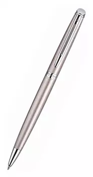 Ручка шариковая автомат Waterman Hemisphere, цвет чернил: синий, нержавеющая сталь, подарочная упаковка (CWS0920470)
