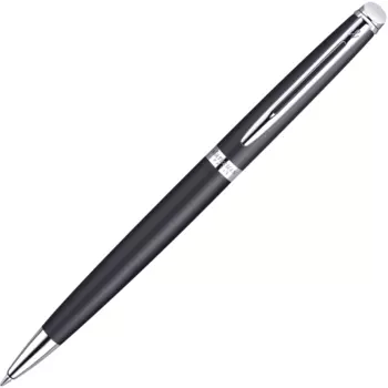 Ручка шариковая автомат Waterman Hemisphere Matt Black CT, синий, ювелирная латунь, подарочная упаковка (S0920870)