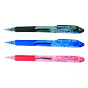 Ручка шариковая автомат Zebra JIMNIE RETRACTABLE, синий, пластик (KRBZ-100-BL)