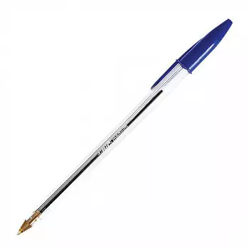 Ручка шариковая BIC CRISTAL 847898, синий, пластик, колпачок, картонная коробка (847898)