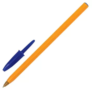 Ручка шариковая BIC ORANGE 8099221, синий, пластик, колпачок, картонная коробка (8099221)