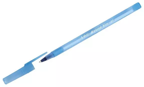 Ручка шариковая BIC РАУНД СТИК 921403, синий, пластик, колпачок, картонная коробка (921403)