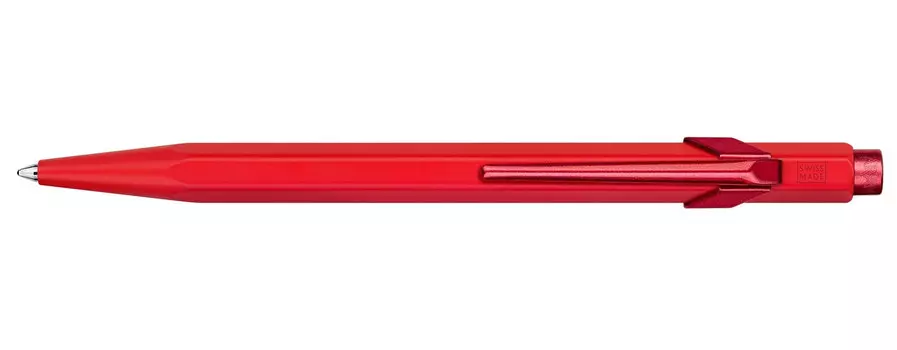 Ручка шариковая CARANDACHE Office Claim your style 3, красный, синие чернила, алюминиевый корпус, подарочная упаковка (849.564)