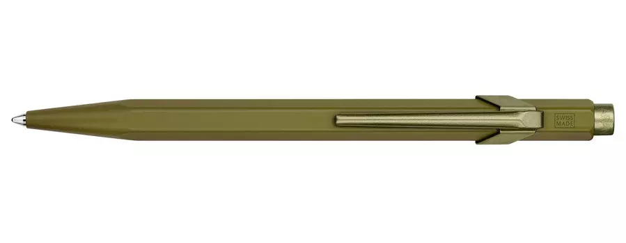 Ручка шариковая CARANDACHE Office Claim your style 3, зеленый, синие чернила, алюминиевый корпус, подарочная упаковка (849.566)