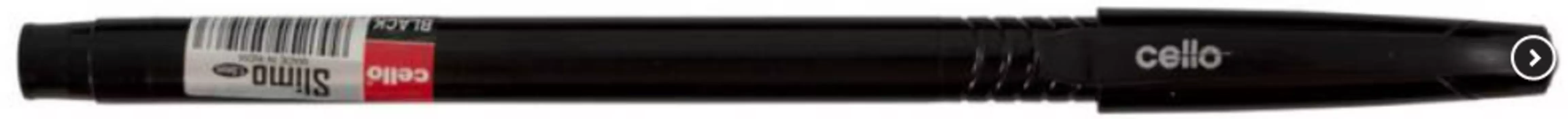 Ручка шариковая Cello SLIMO Needle, черный, пластик, колпачок, коробка (399294)