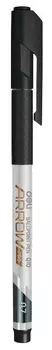 Ручка шариковая DELI Arrow, черный, пластик, колпачок (EQ10-BK)