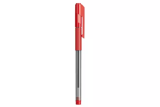 Ручка шариковая DELI Arrow EQ23-RD, красный, пластик (EQ23-RD)