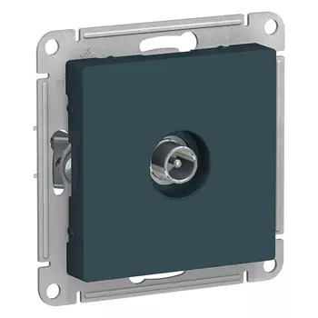 Розетка TV Schneider Electric AtlasDesign, изумруд, механизм без рамки (ATN000891)