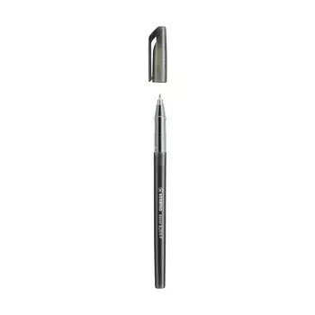 Ручка шариковая Stabilo Exel Needle F, черный, пластик, колпачок (828/46NF)