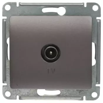 Розетка TV Schneider Electric Glossa, сиреневый туман, механизм без рамки (GSL001491)