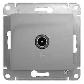 Розетка TV Systeme Electric Glossa, алюминий, IP20 (GSL000393)