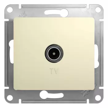 Розетка TV Systeme Electric Glossa, бежевый, IP20 (GSL000293)