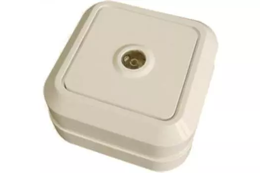 Розетка TV внешняя TDM Ладога, слоновая кость (SQ1801-0026)