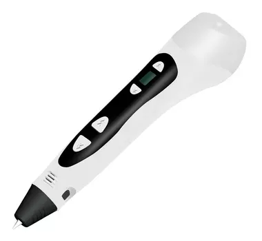Ручка 3D Cactus CS-3D-PEN-C, LCD, ABS/PLA, белый (CS-3D-PEN-C-WT)