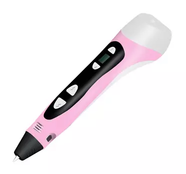 Ручка 3D Cactus CS-3D-PEN-C, LCD, ABS/PLA, розовый (CS-3D-PEN-C-PN)