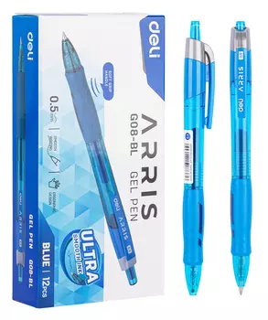 Ручка гелевая Deli Arris EG08-BL, синий, пластик (EG08-BL)