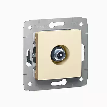 Розетка TV Legrand Cariva, бежевый, проходная, без рамки (773780)