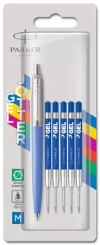 Ручка гелевая Parker Jotter Original BTS + 5 стержней, синий (2141251)
