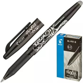Ручка гелевая PILOT BL-FR-7-B, черный, колпачок (72662)