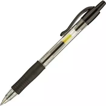 Ручка гелевая PILOT BL-G2-5-B, черный, пластик, колпачок (BL-G2-5-B)