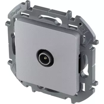 Розетка TV Legrand Inspiria, алюминий, оконечная, без рамки (673872)