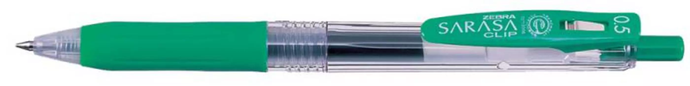 Ручка гелевая Zebra JJ15-G, зеленый, пластик (JJ15-G)
