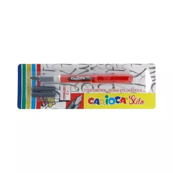 Ручка перьевая Carioca STILO, синий, пластик, колпачок, блистер (42303)