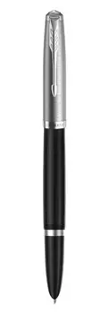 Ручка перьевая Parker 51 Core, 1, сталь нержавеющая, колпачок, подарочная упаковка (2123491)