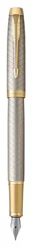 Ручка перьевая Parker IM Premium F323, синий, алюминий анодированный, колпачок, подарочная упаковка (CW1931684)